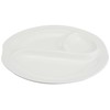 Nishida 110159 Lunch Plate, Peach Shaped 3 Divider Plate
