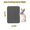 Niwaes Rabbit Scratching Pad 4 Pack Natural Sisal Bunny Scratcher