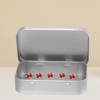 SHEUTSAN 80pcs 3.7 x 2.4 x 0.8 Inch Silver Rectangular