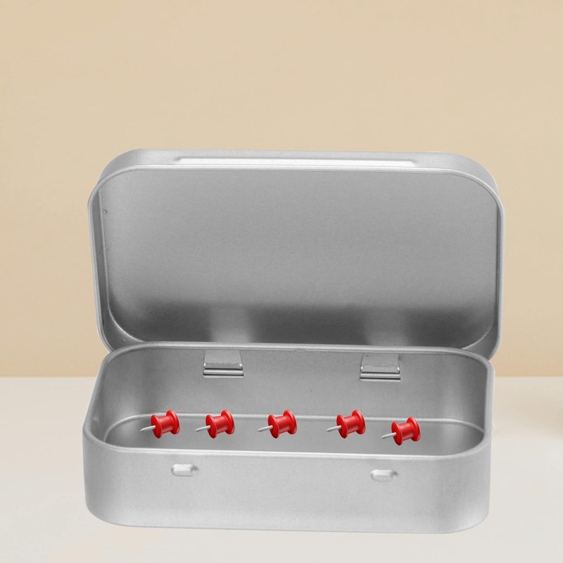 SHEUTSAN 80pcs 3.7 x 2.4 x 0.8 Inch Silver Rectangular