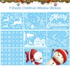 DOJoykey 197pcs Christmas Window Cling Stickers, 9 Sheets Double Sided