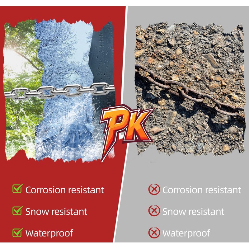 3/16in-13ft,304 Stainless Steel Link Chain, Small Heavy Duty Dog Chain,Metal