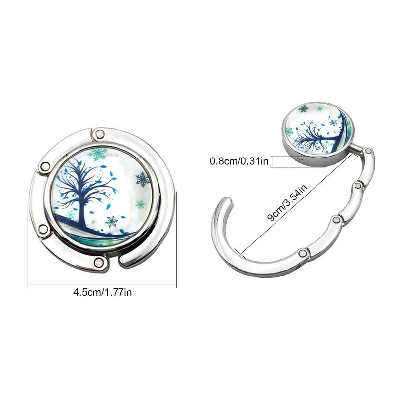 FOME Handbag Hanger, Set of 6 Foldable Purse Hook Purse
