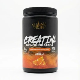 Creatina Monohidratada Madness 1kg Polvo Suplemento Musculo Sabor Naranja                                                                             