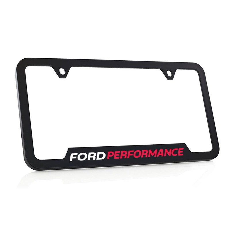Ford Performance UV Black Plastic License Plate Frame