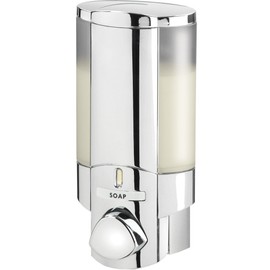 Better Living Products 76140-1 AVIVA 1 Chamber Wall Mount Soap and Sanitizer Dispenser, Chrome