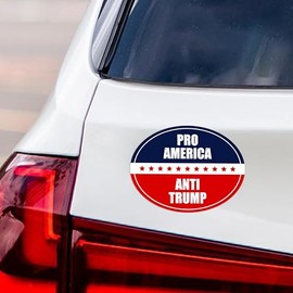 Pro-America Anti-Trump Magnet, Resist Hate Magnet, Anti-Trump, Resist Racism Car Decal, Resist Fascism - 6" x 4.5"