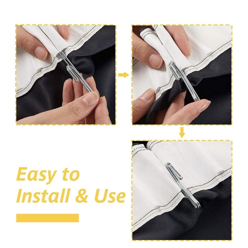 Slip on Drapery Hooks 3 INCHES (7.5 CM). Holiday Decoration