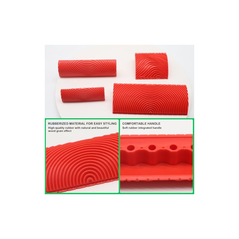 4 Pieces Wood Graining Tool Wood Grain Paint Tool Wood