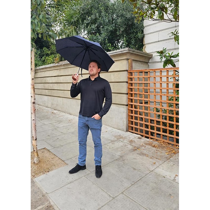 Fulton Chelsea Umbrella City Stripe Grey