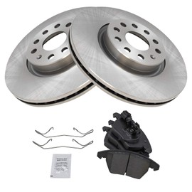 Front Ceramic Brake Pad & Rotor Set for A3 TT VW Eos Jetta GTI Passat