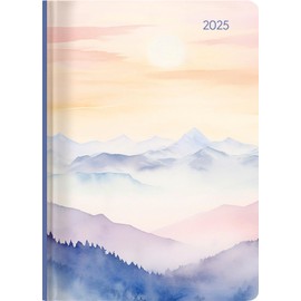 Alpha Edition - Ladytimer Grande Watercolour 2025 Pocket Calendar, 15 x 21 cm, Calendar with 128 Pages, Notes after Each Day, Weekly View on 2 Pages and International Calendar