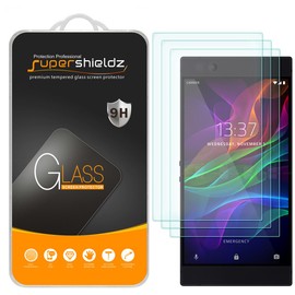 Supershieldz (3 Pack) Designed for Razer Phone Tempered Glass Screen Protector, Anti Scratch, Bubble Free