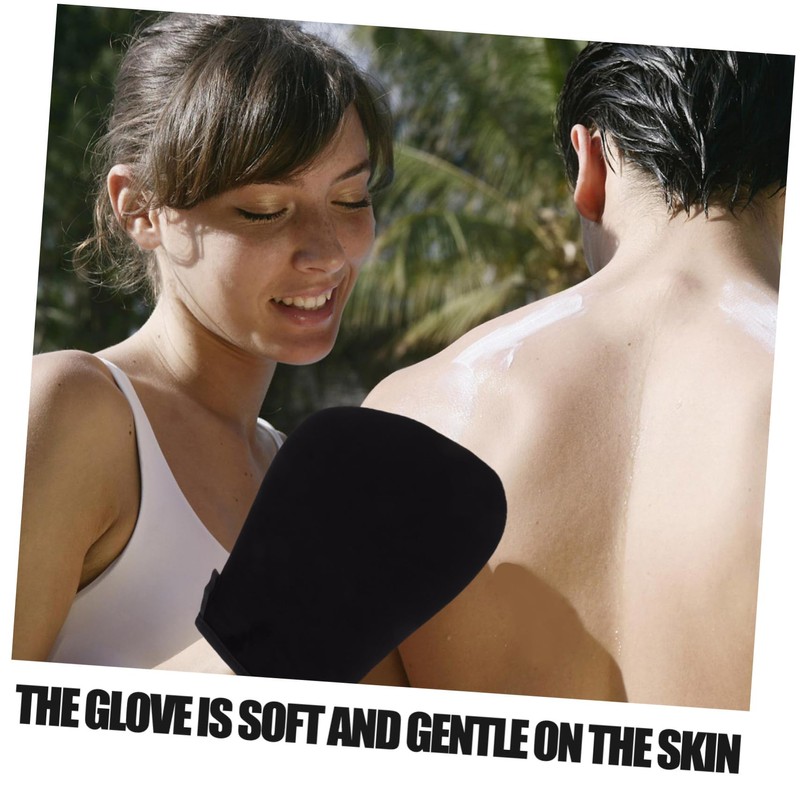 NOLITOY Tanning Lotion Glove Applicator Black Self Tanner Mitt for