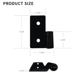 2 Set 11202.03 Lower Door Hinge Brackets Compatible with Jeep Wrangler/CJ/TJ/YJ, Door Hanger Hinge Fit for 1997-2006 Jeep Wrangler,1997-2006 Jeep TJ,1976-1986 Jeep CJ