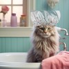 Pet Shower Caps, Reusable Cats Ear Protection Bath Cap Adjustable