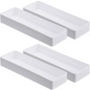 4 Pack Plastic Drawer Organizer 9.5 x 3 x 1.4
