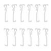 12Pcs 2.5 Inch Valance Clips Window Blind Clips Clear Plastic