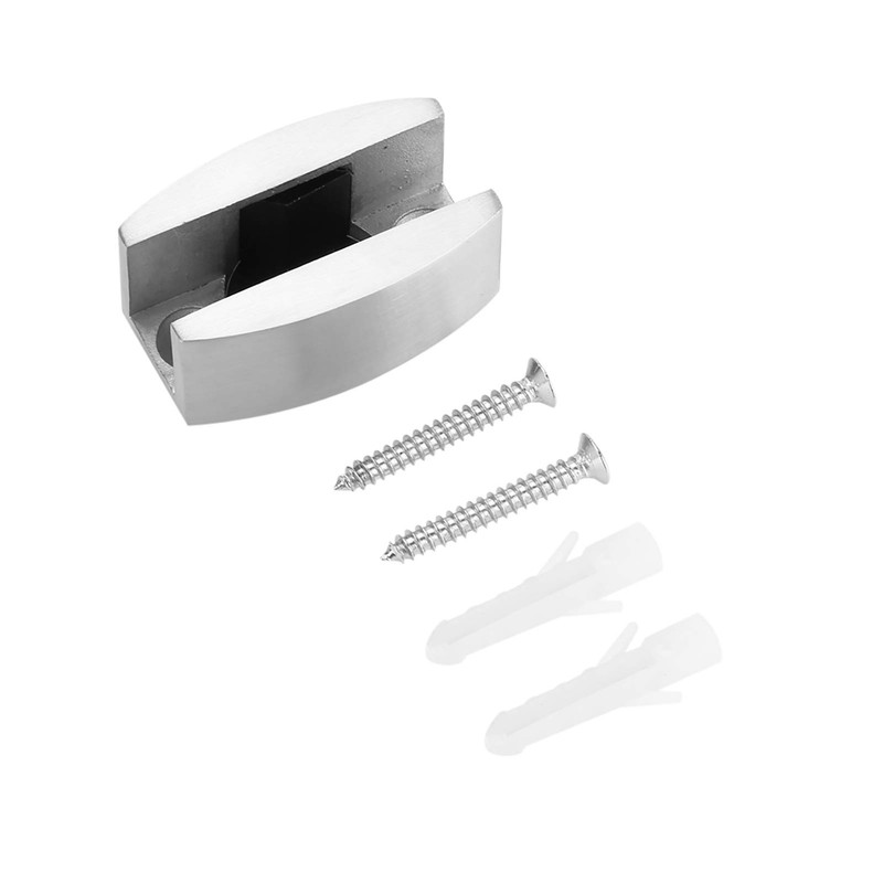 304 Stainless Steel Shower Door Bottom Guide - Adjustable Floor