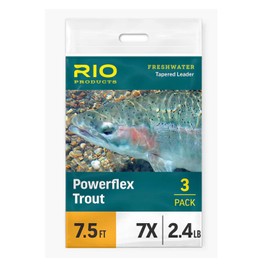 Rio Powerflex Trout Leaders, 6 Pk, 7.5ft 4X