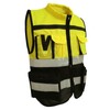 Reflective Safety Vest High Visibility Zipper Front Soft Collar Security