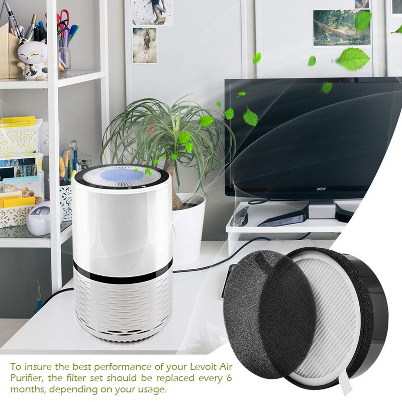 KEEPOW 2 Pack Replacement Filter for Levoit Air Purifier LV-H132