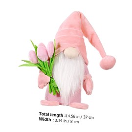 Levemolo 1pc Faceless Dwarf Doll Ornament for Adorable Decor for Room Decoration and Creating Memorable Moments for Gatherings and Parties Pink Design