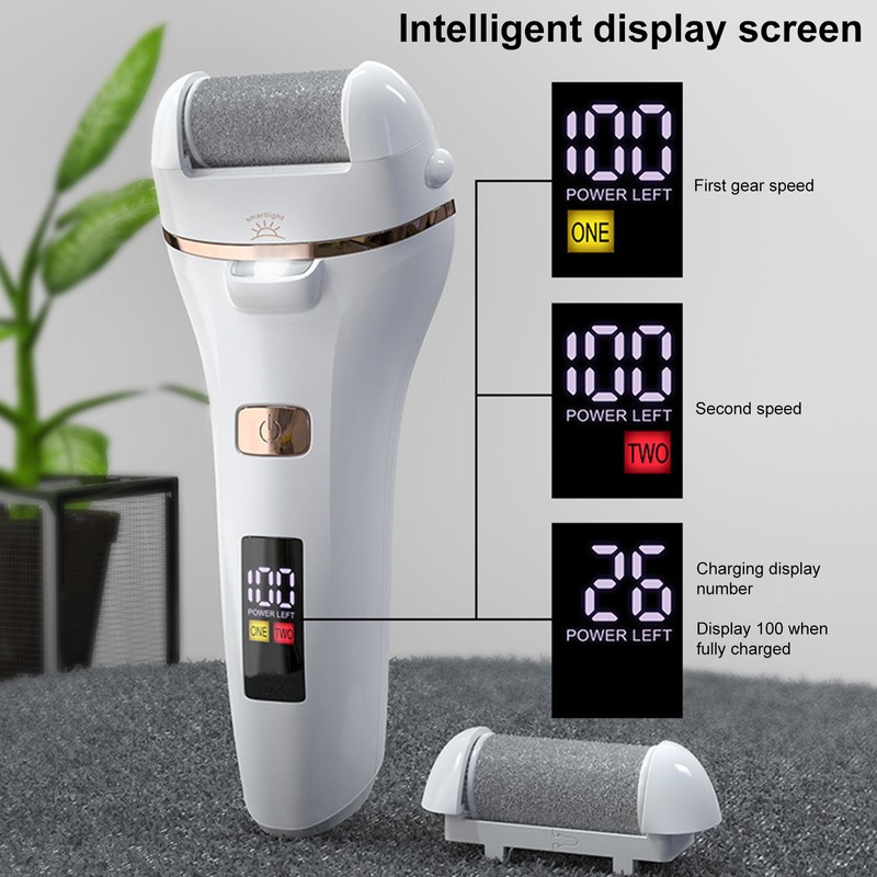 Electric Foot Grinder with LED Light Callus Remover Dead Skin