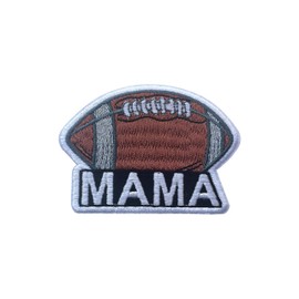 SANSFIUS MAMA Patch, tamaño de 3 pulgadas, parches de tela de bordado de rugby para ropa, jeans, mochilas, parches de apliques, parche de bordado rosado para ropa, regalo para mujeres amantes del