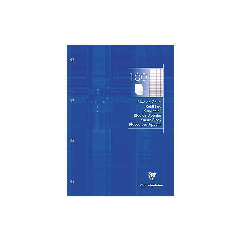 Clairefontaine 5819C Course Pad (with 100 Sheets, French Ruling, DIN