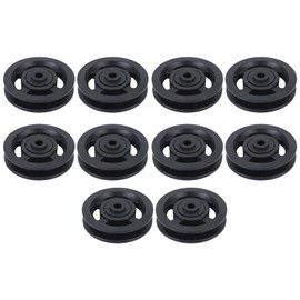 10PCS 90mm / 3.5in Universal Bearing Pulley Wheel for Cable Machine Gym Equipment Part Garage Door