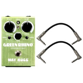 Way Huge WHE207 Green Rhino Overdrive MKIV Stomp Box w/ 2 Patch Cables