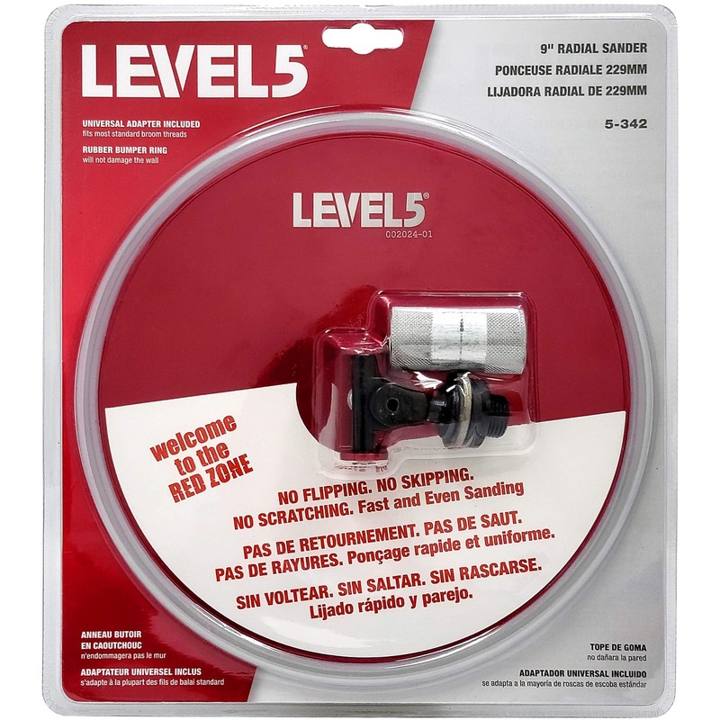 LEVEL5 5-342 9" Radial Grinding Head, Wall Sander and Finishing