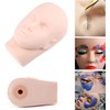 Training Mannequin Makeup Practice Flat Head Eye False Eyelashes Eyelash