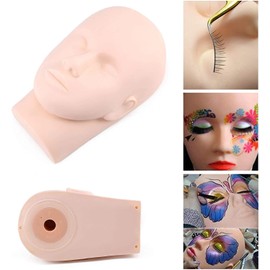 Training Mannequin Makeup Practice Flat Head Eye False Eyelashes Eyelash Extension Lip Tattoo Practice Model Mannequin Doll Head