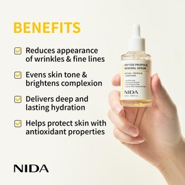 NIDA Peptide Propolis Renewal Serum Wrinkles Fine Lines Aging Skin Daily Radiant