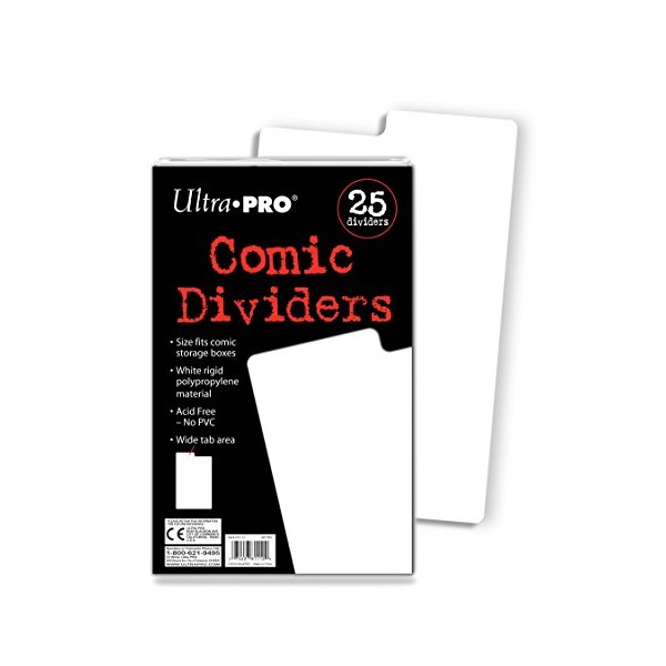 Ultra Pro Comic Dividers, White (COMDIV)