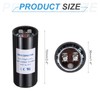 sourcing map CD60 Capacitor 145-175 UF/Mfd, 220-250 VAC CD60 Run