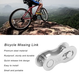 Hapivida Bicycle Chain Link 5 Pairs 6/7/8/9/10/11/12 Speed Speed Quick Release Bicycle Chain Link Bicycle Chain Clasp Bicycle Accessories (10 Speed)