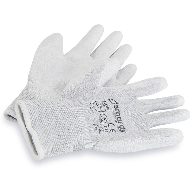 smardy 2 Pairs antistatic ESD gloves | touchscreen functionality size