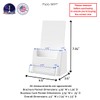Marketing Holders 10 Pack Acrylic Brochure Holder Stand with Card