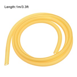 sourcing map Natural Latex Rubber Tubing 3mm ID 6mm OD 3.3ft Highly Elastic for Sports Exercise Fitness