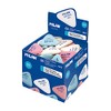 MILAN Box 65 Small Triangular Erasers 4865 Assorted Colours