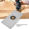 Aluminum Alloy Router Table Insert Plate With Ring For Woodworking