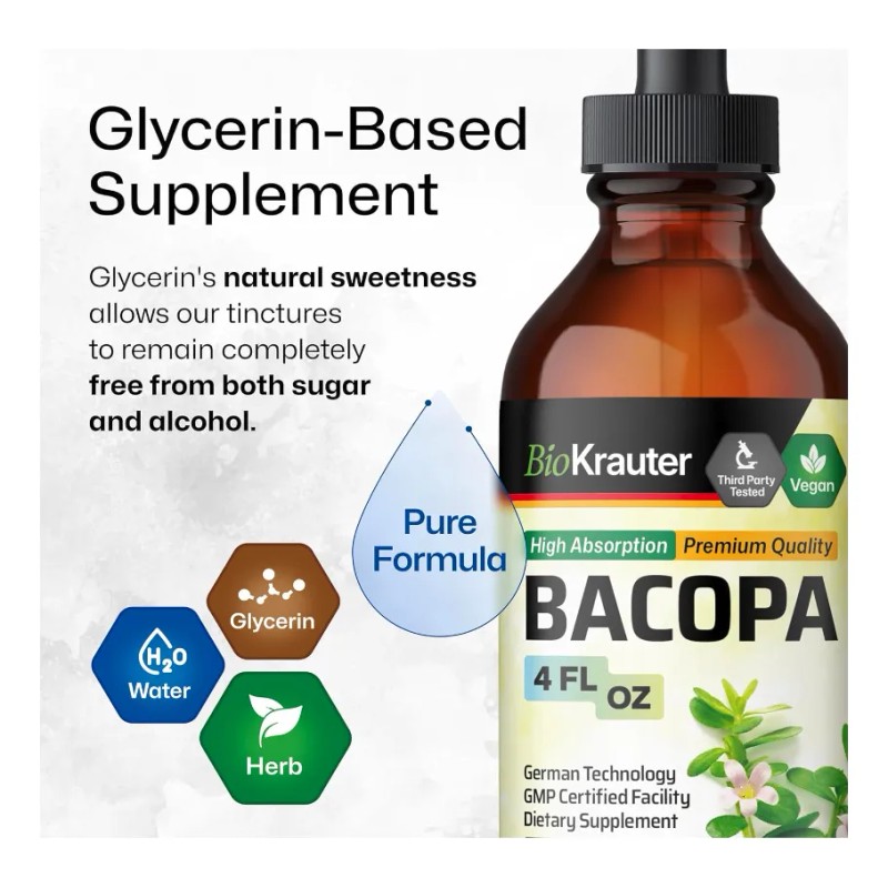 Bacopa Gotas Mejora Cognitiva Y Antiestrés 120ml Americano