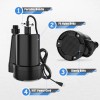 1/3 HP 2400GPH Portable Utility Pump Thermoplastic Sump Pump with
