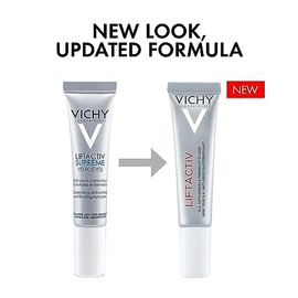 Vichy Liftactiv Crema Contorno Ojos Anti-Edad, Efecto Lifting 360°, 15 ml | Tratamiento anti-edad que corrige las arrugas, reduce las bolsas, las ojeras y tensa los párpados. Ideal para ojos sensibles