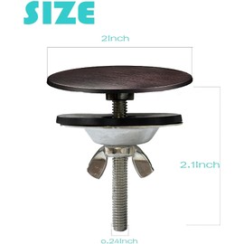 2 Inch Kitchen Sink Hole Cover,Bronze Stainless Steel Faucet Hole Cover,Kitchen Sink Tap Hole Plate Stopper Cover Blanking Metal Plug