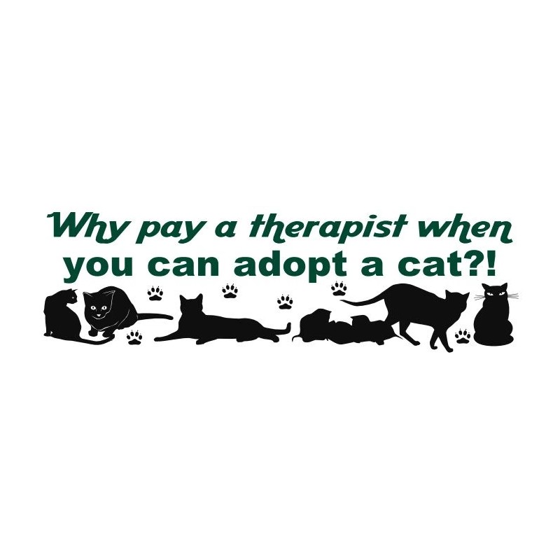 Why pay a therapist when you can adopt a cat?