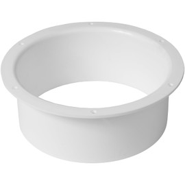 6" Inch / 150 mm Duct Connector Flange, Plastic Straight Pipe Flange for Heating Cooling Ventilation System (6'' Inch)